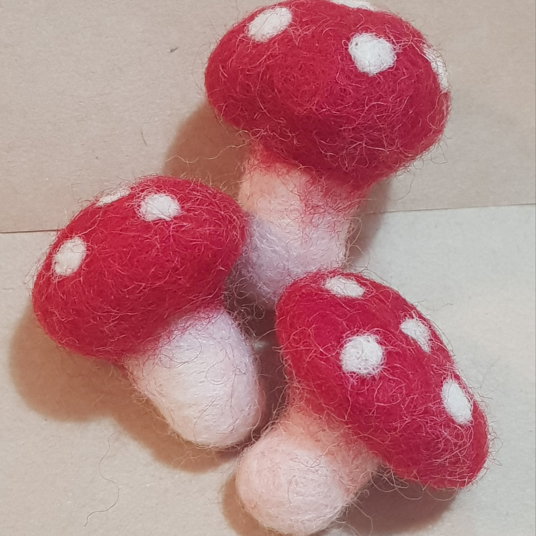 FELT MUSHROOMS