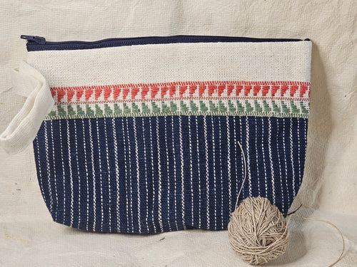 Zip Pouch Blue