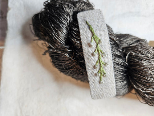 Cream Stem Hair Clip