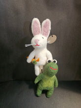 Load image into Gallery viewer, Frog and Bunny Finger Puppet