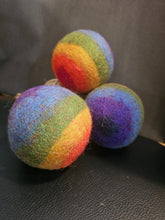 Load image into Gallery viewer, Rainbow Felt Ball (Medium)