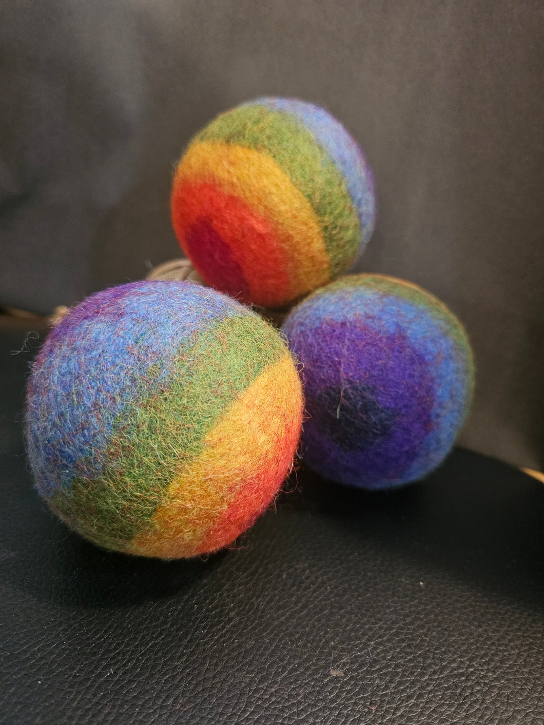 Rainbow Felt Ball (Medium)
