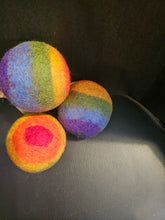 Load image into Gallery viewer, Rainbow Felt Ball (Medium)