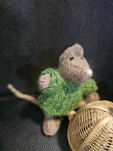 Load image into Gallery viewer, Felted Mice with Hand Knit jumpers