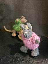 Load image into Gallery viewer, Felted Mice with Hand Knit jumpers