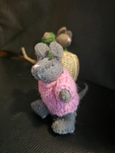 Load image into Gallery viewer, Felted Mice with Hand Knit jumpers
