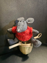 Load image into Gallery viewer, Felted Mice with Hand Knit jumpers