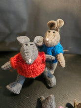Load image into Gallery viewer, Felted Mice with Hand Knit jumpers