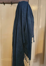 Load image into Gallery viewer, Lao Cotton Scarf Indigo