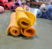Load image into Gallery viewer, Hand Dyed Dyed Wool Felt Sheets SMALL