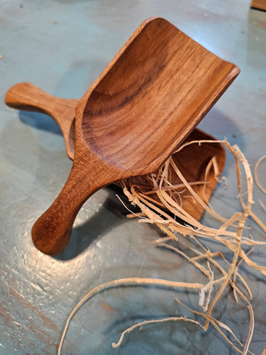 Teak Bean Scoop