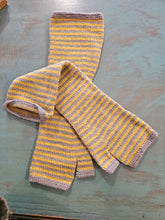 Load image into Gallery viewer, Long Stripey Mitts