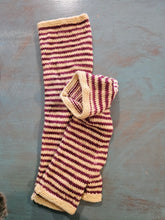Load image into Gallery viewer, Long Stripey Mitts