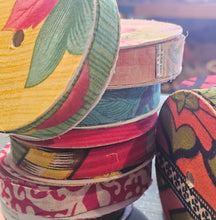 Load image into Gallery viewer, Upcycled Cotton Saree Ribbon, Assorted Patterns &amp; Colourways