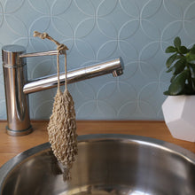 Load image into Gallery viewer, Hemp Macrame Garden/Laundry Pouch with soap