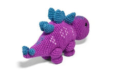 Load image into Gallery viewer, Baby Dino Crochet - Stegosaurus