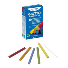 Load image into Gallery viewer, Blackboard Chalk Anti-dust - 10 Assorted Colours 10 pcs