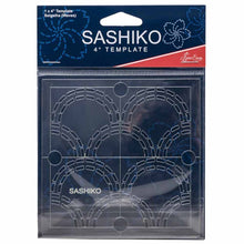 Load image into Gallery viewer, Sashiko Template 4 Inch Seigaiha - Waves