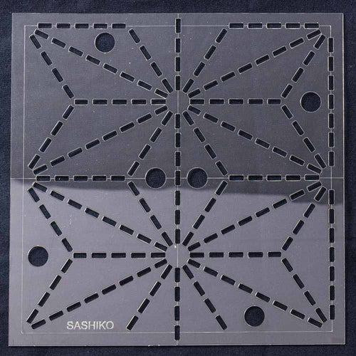Sashiko Template 6 Inch Asa No Ha - Hemp Leaf