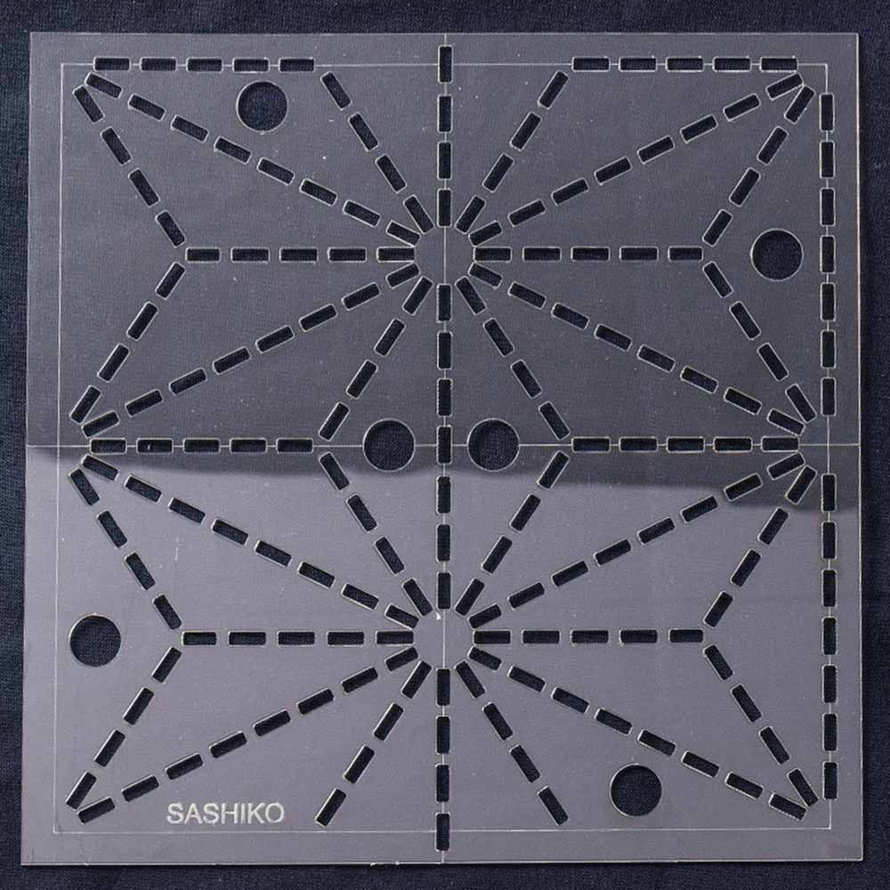 Sashiko Template 6 Inch Asa No Ha - Hemp Leaf