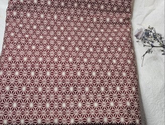 Japanese Fabric: Asonoha Red