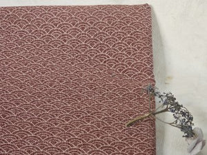 Japanese Fabric: Seigaiha RED