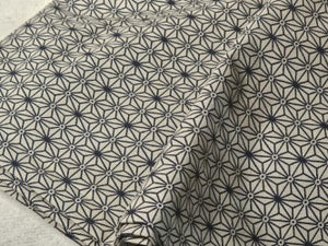 Japanese Fabric Asanoha: Taupe