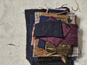 WOVEN FABRIC REMENANTS small #9