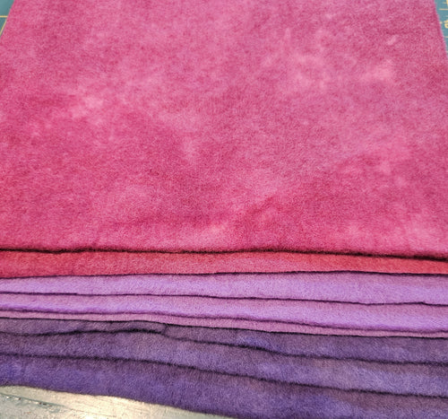 Hand Dyed Wool Felt Sheets Large