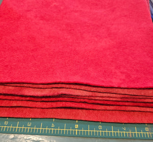 Hand Dyed Wool Felt Sheets Large