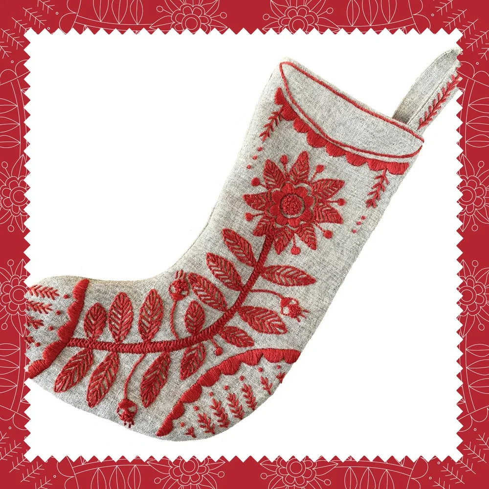 Embroidery Festive Stocking Kit