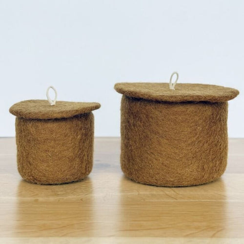 Felt Pot with lid