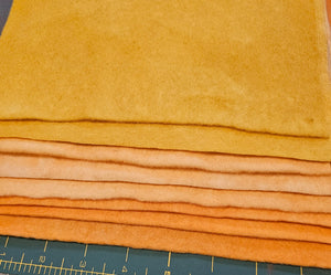 Hand Dyed Wool Felt Sheets Large