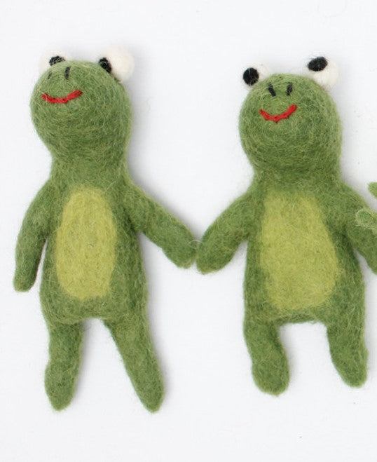 Frog and Bunny Finger Puppet