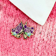 Load image into Gallery viewer, Measure Twice Cuss Once Lapel Pin