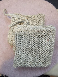 HAND KNIT HEMP CLOTH