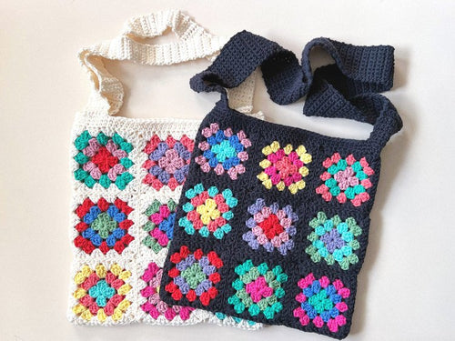 Granny Square Tote Bag Crochet Kit